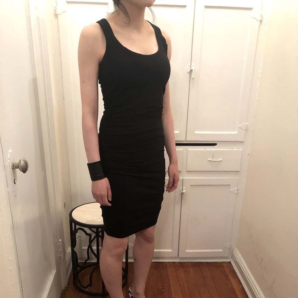 EXPRESS Jersey ruched T-shirt dress